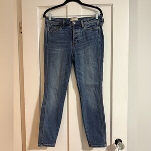 Free People Blue Skinny Jeans 28